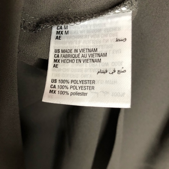 Alfani Pleated Back Tunic Urban Olive M - New With Tags - Picture 6 of 10